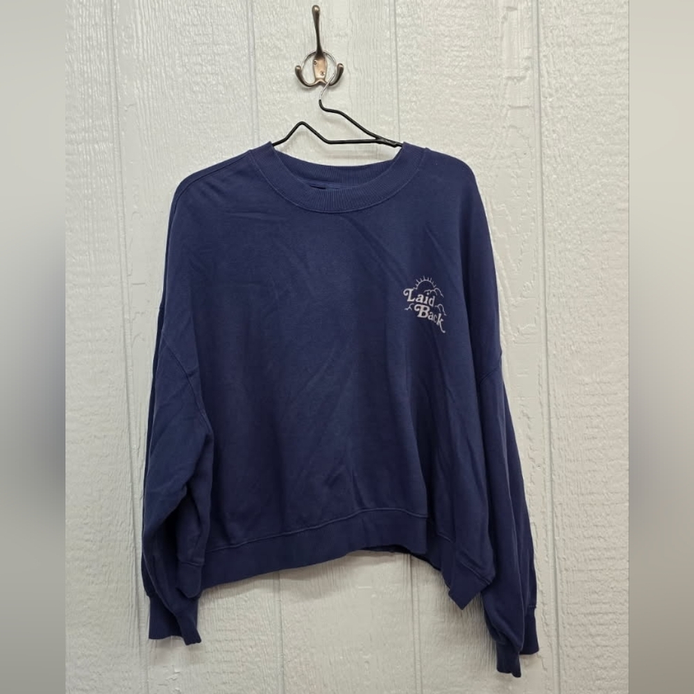 NWOT 2X Old Navy Blue Easy Going Sweatshirt